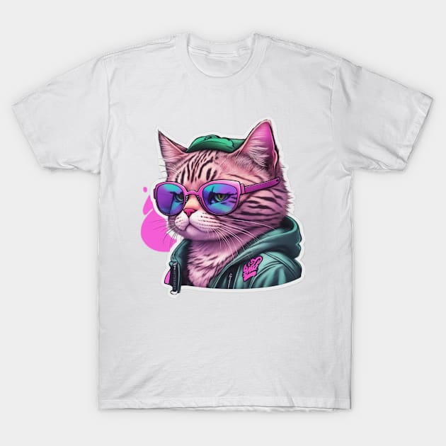 Chill Cat T-Shirt by jzone_05